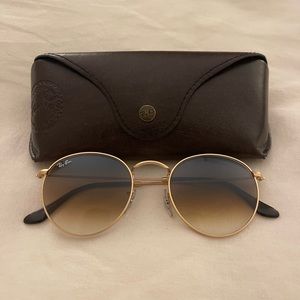 RayBan Round Metal Frame Sunglasses